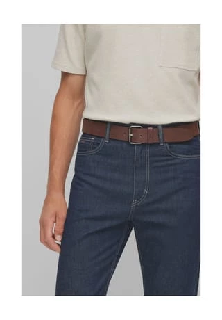 BOSS Gürtel, Leder, Für Herren 202 DARK BROWN 4 BOSS Gürtel, Leder, Für Herren 202 DARK BROWN – Bild 4