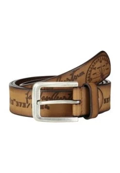 JAN VANDERSTORM Ledergürtel MEINOLD Hellbraun