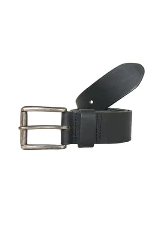 Petrol Industires® Ledergürtel Mit Rechteckiger Schließe Schwarz 1 Petrol Industires® Ledergürtel Mit Rechteckiger Schließe Schwarz