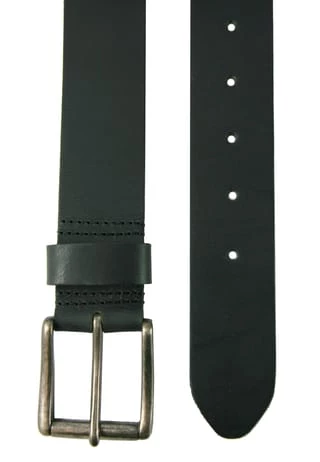 Petrol Industires® Ledergürtel Mit Rechteckiger Schließe Schwarz 2 Petrol Industires® Ledergürtel Mit Rechteckiger Schließe Schwarz – Bild 2