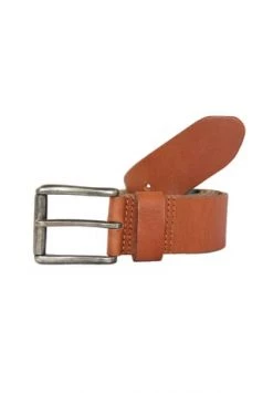 Petrol Industires® Ledergürtel Mit Rechteckiger Schließe Cognac