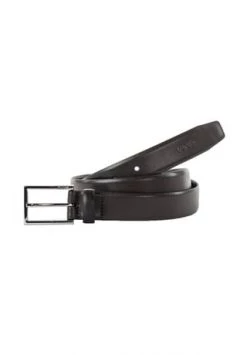 JOOP! Herren Gürtel - Coll. Belt 3 Cm, Echtleder, Dornschließe, Logo Braun