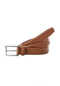 JOOP! Herren Gürtel - Coll. Belt 3 Cm, Echtleder, Dornschließe, Logo Hellbraun