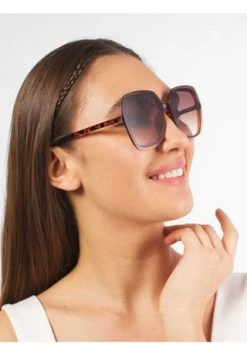 SIX Schmetterling-Sonnenbrille In Schildplatt-Optik Blau -Kleidung Verkaufsladen unnamed file 111