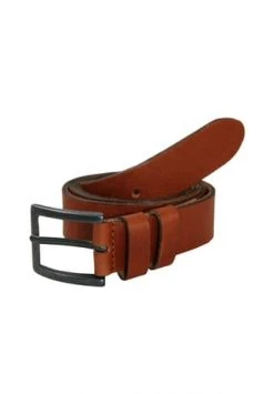 Petrol Industires® Ledergürtel In Schlichtem Design Cognac