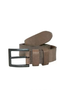 Petrol Industires® Ledergürtel In Schlichtem Design Grau