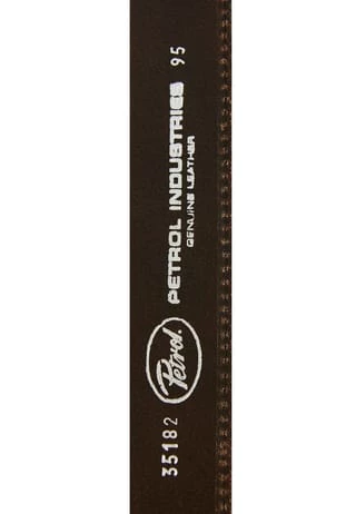 Petrol Industires® Gürtel Mit Seitlicher Steppnaht Braun 3 Petrol Industires® Gürtel Mit Seitlicher Steppnaht Braun – Bild 3