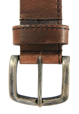 Petrol Industires® Gürtel Mit Seitlicher Steppnaht Braun 4 Petrol Industires® Gürtel Mit Seitlicher Steppnaht Braun – Bild 4