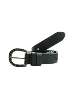 Petrol Industires® Gürtel Mit Aufwendig Verzierter Schließe In Hufeisenform 0001_schwarz