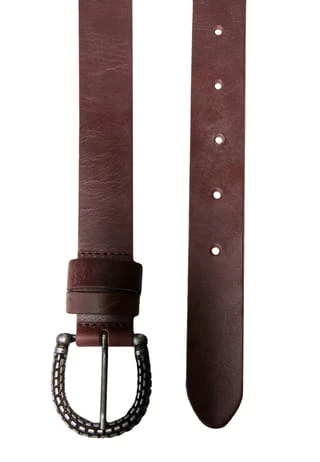 Petrol Industires® Gürtel Mit Aufwendig Verzierter Schließe In Hufeisenform 0002_braun 2 Petrol Industires® Gürtel Mit Aufwendig Verzierter Schließe In Hufeisenform 0002_braun – Bild 2