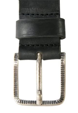 Petrol Industires® Gürtel Mit Gemusterter Dornschließe Schwarz 4 Petrol Industires® Gürtel Mit Gemusterter Dornschließe Schwarz – Bild 4