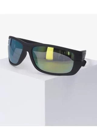 SIX Sonnenbrille Sportliches Design Mit Schwarzen Rahmen Grau 12 SIX Sonnenbrille Sportliches Design Mit Schwarzen Rahmen Grau – Bild 12