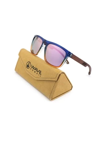WAVE HAWAII Sonnenbrille Aruba Braun-blau-orange + Etui 2 WAVE HAWAII Sonnenbrille Aruba Braun-blau-orange + Etui – Bild 2