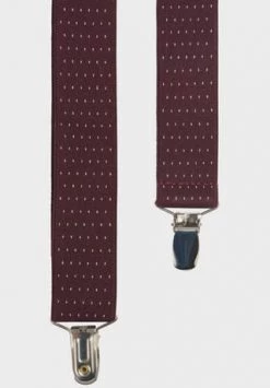 LERROS Hosenträger, Punkte, Für Herren 371 WINE RED -Kleidung Verkaufsladen unnamed file 297