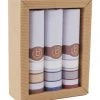 Bugatti Taschentücher, 3er-Pack, Kariert, Für Herren Blau/ Rot/ Braun