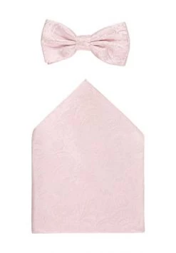 Prince BOWTIE Fliege Einstecktuch-Set, Paisley, Für Herren FB.1 ROSA