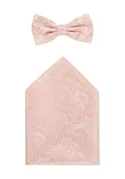 Prince BOWTIE Fliege Einstecktuch-Set, Paisley, Für Herren FB.2 APRICOT