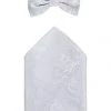 Prince BOWTIE Fliege Einstecktuch-Set, Paisley, Für Herren FB.3 H-BLAU