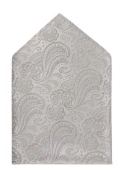Prince BOWTIE Fliege Einstecktuch-Set, Paisley, Für Herren FB.7 H-GRAU