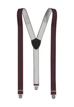 Bugatti Hosenträger, Streifen, Clipverschlüsse, Für Herren 14 BORDO