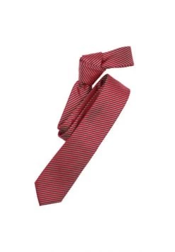 Venti Herren Krawatte Gestreift Sattes Rot