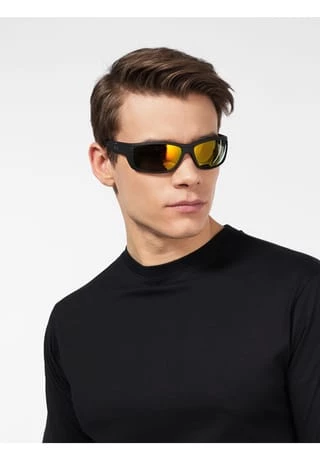 SIX Sonnenbrille Im Sportlichen Design Goldfarben 4 SIX Sonnenbrille Im Sportlichen Design Goldfarben – Bild 4