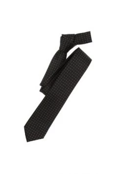 Venti Herren Krawatte Print Schwarz