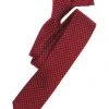 Venti Krawatte, Seide, Gemustert, 6 Cm, Für Herren Dunkelrot