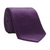 Bugatti Seidenkrawatte, Karo-Struktur, Für Herren Lila