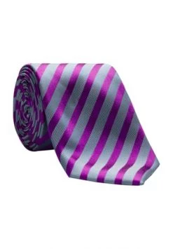 Bugatti Seidenkrawatte, Streifen, Für Herren Burgundy