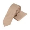 Prestije.de Krawatte Krawatte Mit Einstecktuch Beige