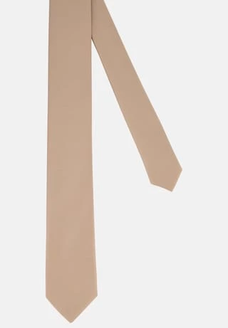 Prestije.de Krawatte Krawatte Mit Einstecktuch Beige 2 Prestije.de Krawatte Krawatte Mit Einstecktuch Beige – Bild 2