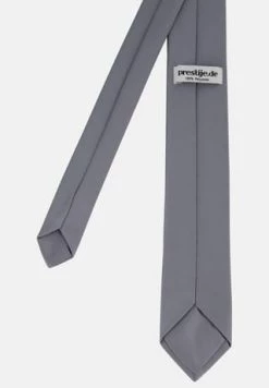 Prestije.de Krawatte Krawatte Mit Einstecktuch Silber -Kleidung Verkaufsladen unnamed file 524