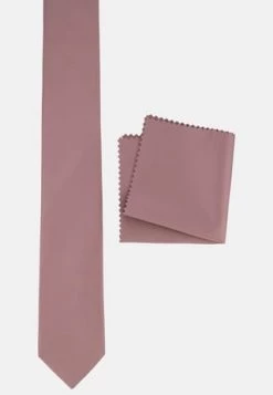 Prestije.de Krawatte Krawatte Mit Einstecktuch Rosa -Kleidung Verkaufsladen unnamed file 533