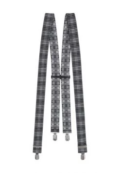 DUNMORE Hosenträger, Clipträger, Kariert, Für Herren 120 SCHWARZ