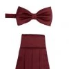 DUNMORE Kummerbund+Schleifen- Set, Uni, Für Herren Bordeaux