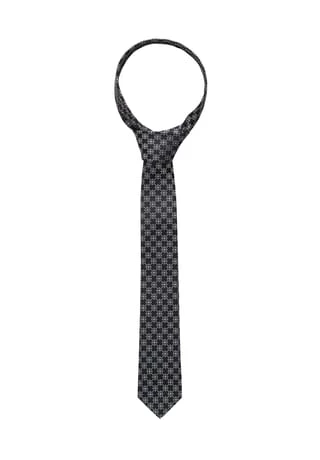 ETERNA Hochwertige Seidenkrawatte Schwarz 1 ETERNA Hochwertige Seidenkrawatte Schwarz
