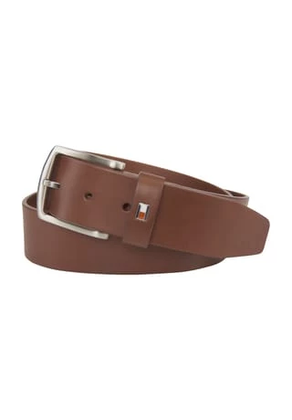 TOMMY HILFIGER Gürtel, Leder, Dornschließe, Uni, Für Herren 257 BROWN 1 TOMMY HILFIGER Gürtel, Leder, Dornschließe, Uni, Für Herren 257 BROWN