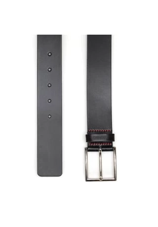 HUGO Herren Gürtel - Giaspo_Sz40, Echt Leder, Metall-Dornschließe, Logo Prägung Schwarz 2 HUGO Herren Gürtel - Giaspo_Sz40, Echt Leder, Metall-Dornschließe, Logo Prägung Schwarz – Bild 2