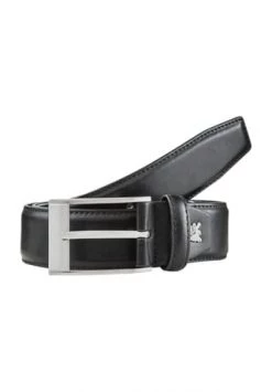 LERROS Gürtel, Dornschließe, Metall-Logo, Für Herren 290 BLACK