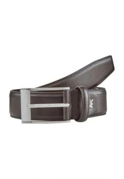 LERROS Gürtel, Dornschließe, Metall-Logo, Für Herren 780 DARK BROWN