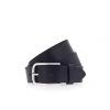 Vanzetti Herren Gürtel - Vollledergürtel, Dornschließe, Gemillt Schwarz