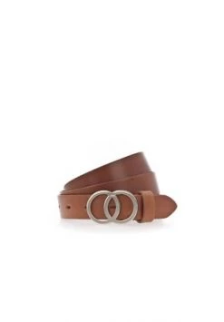 Vanzetti Damen Gürtel - Vollledergürtel, Koppelschließe, Einfarbig Braun