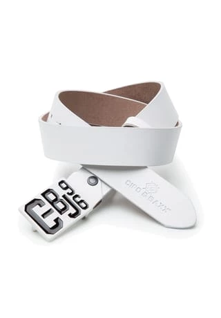 CIPO & BAXX® Ledergürtel In Tollem Design White 1 CIPO & BAXX® Ledergürtel In Tollem Design White